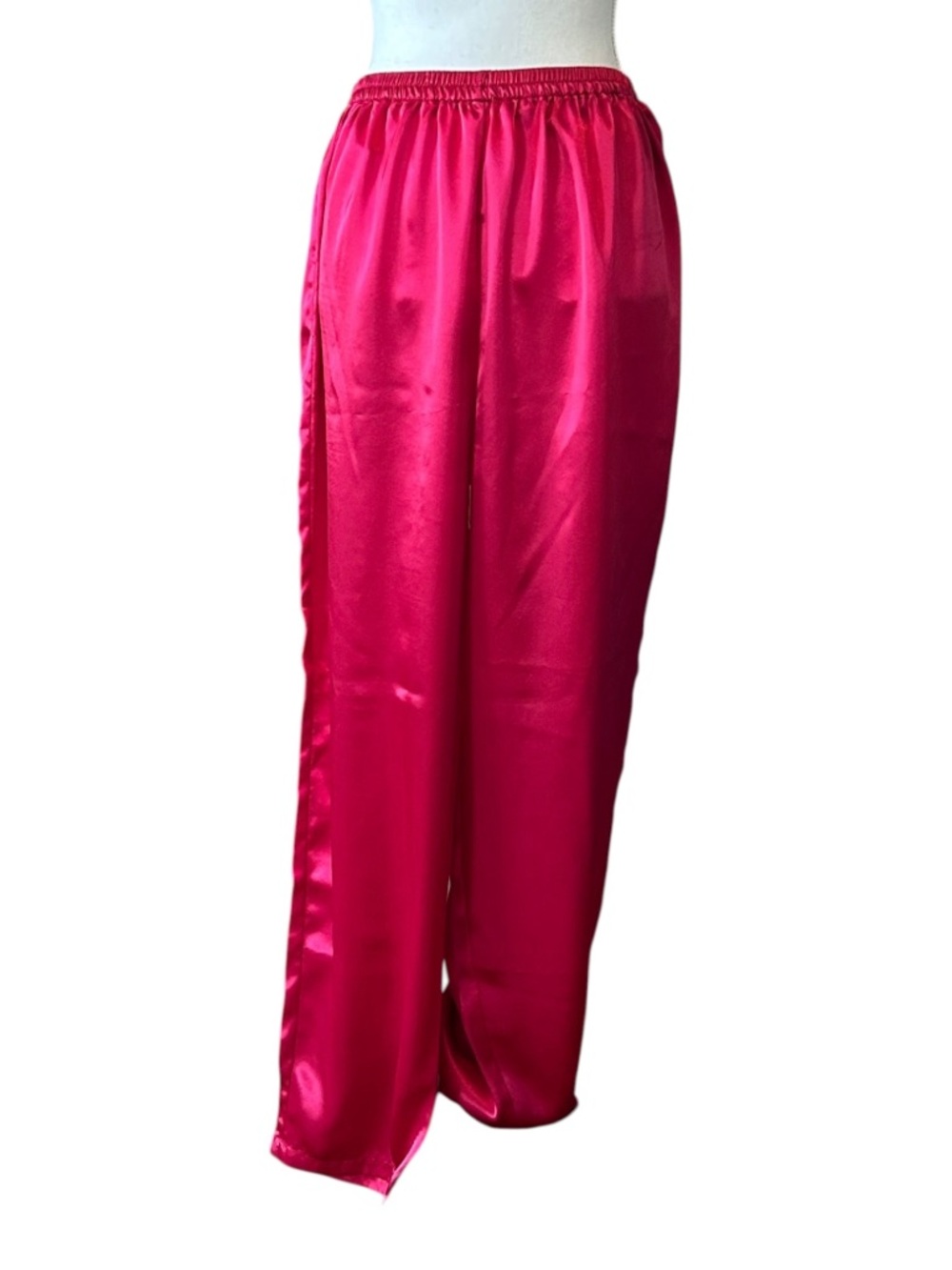 Vintage Victoria’s Secret Gold Label Satin Pajama Bottoms‎ Sleep Pants in Berry